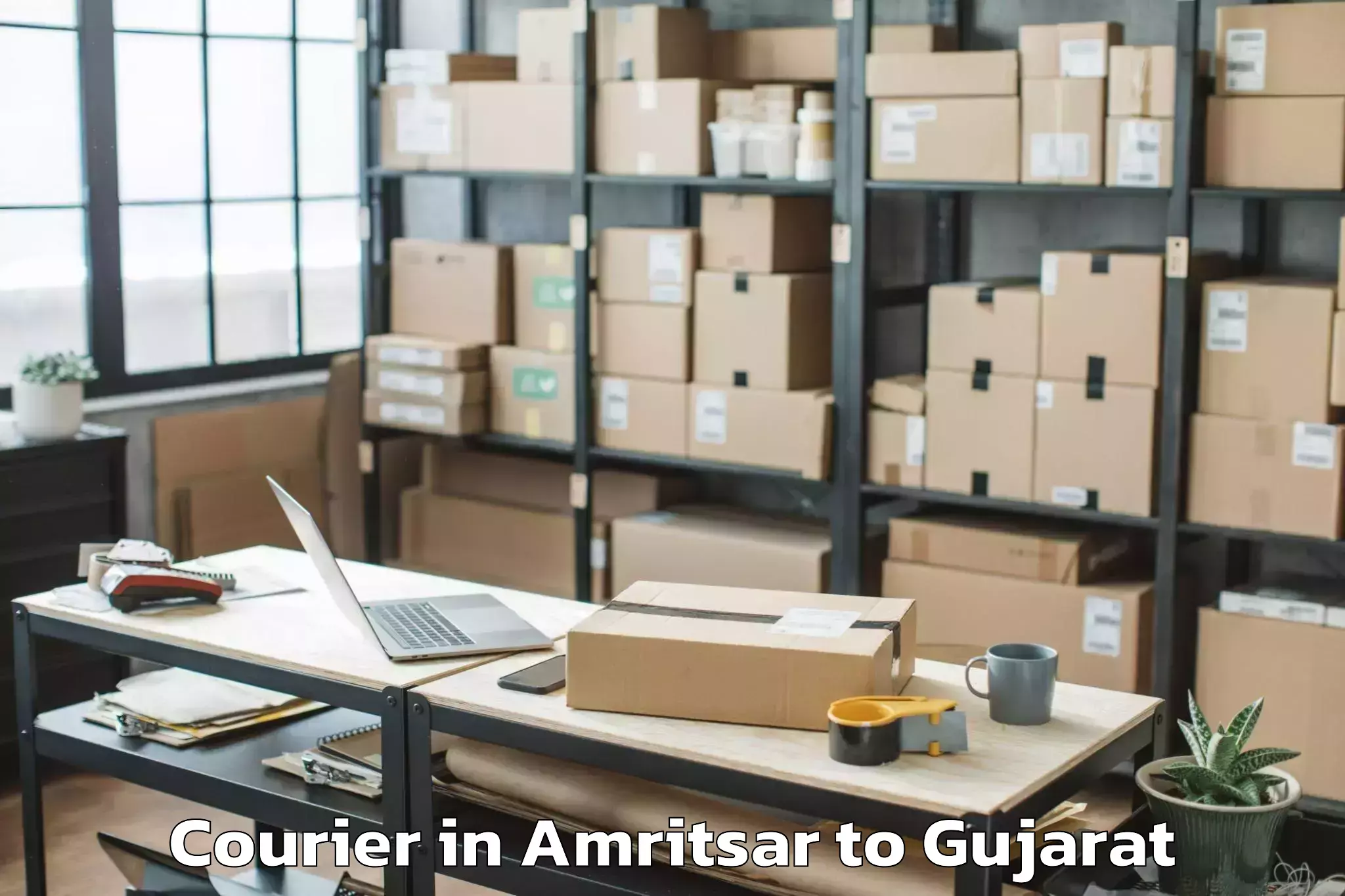 Leading Amritsar to Dhandhuka Courier Provider